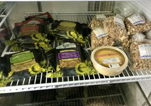 Vegan, Gluten-free vege pate, a few flavours, hummus and walnuts  at Au Naturel in Sutton