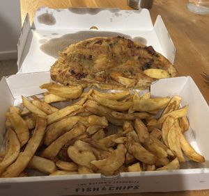 Vegan pizza crunch #Veganuary at The Chippy Blairgowrie in Blairgowrie