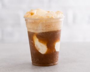 The Float - Cane sugar root beer with vanilla ice cream at Stand-Up Burgers - Wells in Chicago