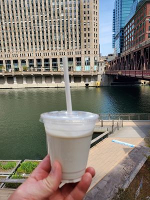 vanilla shake! at Stand-Up Burgers - Wells in Chicago