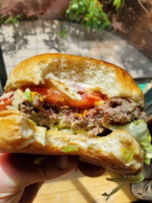 OG burger at Stand-Up Burgers - Wells in Chicago