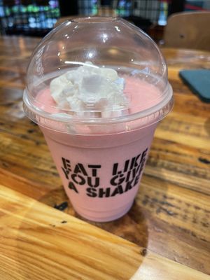 Strawberry Shake  at Stand-Up Burgers - Wells in Chicago