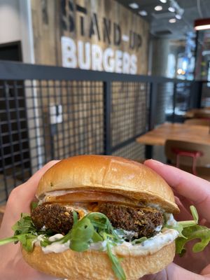 Falafel  at Stand-Up Burgers - Wells in Chicago