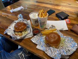 The meal at Stand-Up Burgers - Wells in Chicago