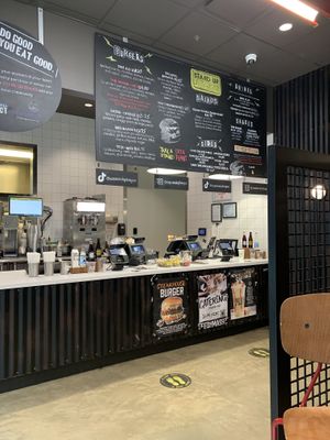 Counter at the Wells location  at Stand-Up Burgers - Wells in Chicago