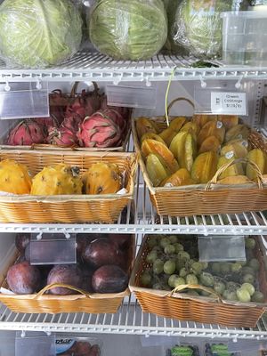 Look how clean and inviting this fridge looks in the grocery store   at Crearéé (FKA Mercado Mexico) in Bishop