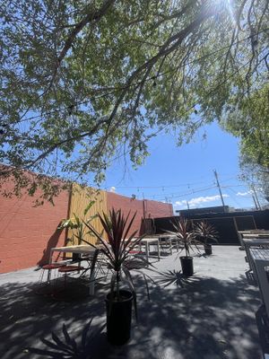 Cute patio area  at Crearéé (FKA Mercado Mexico) in Bishop