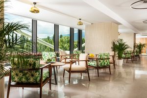 Interior at Urban Garden Cafe in Sofia