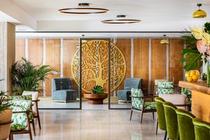 Interior at Urban Garden Cafe in Sofia