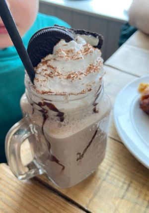 Vegan Oreo Milkshake  at Wells Deli in Wells-next-the-sea