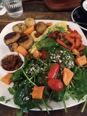 Brunch vegan. at Manifest Lisbon in Lisbon