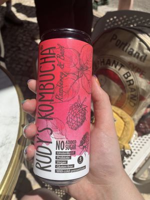 Basil and raspberry kombucha  at Manifest Lisbon in Lisbon