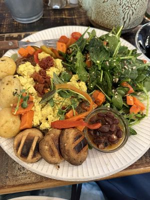 Vegan brunch platter  at Manifest Lisbon in Lisbon