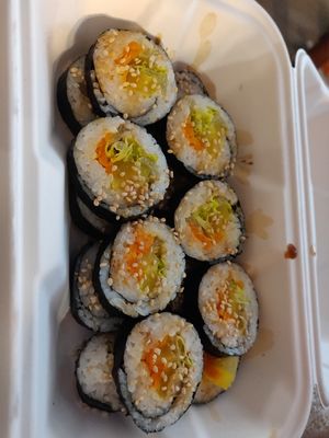 Vegan kimbab at Koko Korean Food in Whitby
