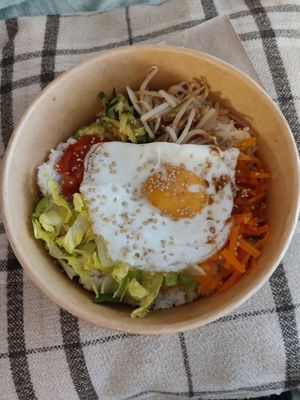 Vegetarian bibimbap at Koko Korean Food in Whitby