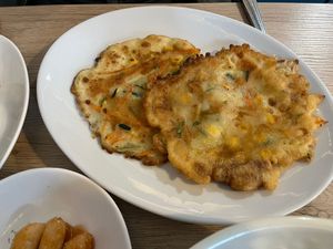 Chickpea pancakes at Koko Korean Food in Whitby