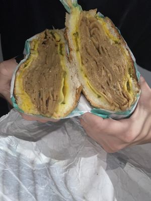 9” cubano sandwich!  at Ybor City Vegan Deli in Tampa