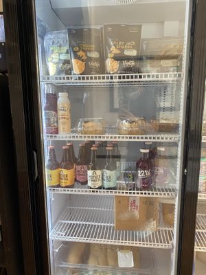 Drinks and goods at Ybor City Vegan Deli in Tampa