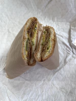 Yum Reuben sandwich!  at Ybor City Vegan Deli in Tampa