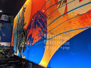 Mount Fuji and Gojira. at Blue Sushi Sake Grill in Austin