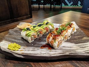 Still working on HVAC upgrades but the sushi is unaffected. at Blue Sushi Sake Grill in Austin