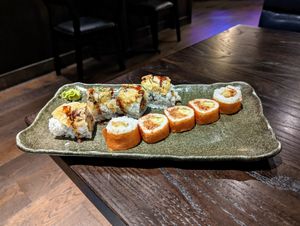 Crunchy Cabbage and Cowgirl. at Blue Sushi Sake Grill in Austin