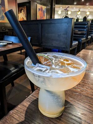 White Peach Bellini. at Blue Sushi Sake Grill in Austin