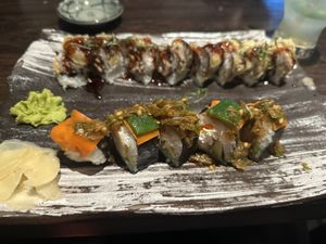 Vegan sushi!!!  at Blue Sushi Sake Grill in Austin