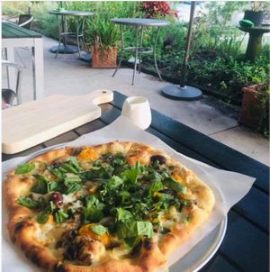 Wood-fired Pizza vegan and Vegetarian  at Hummingbird in The Woodlands