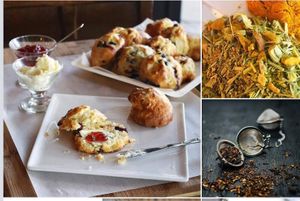 Vegetarian scone  at Hummingbird in The Woodlands