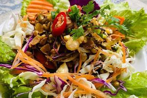 Tea Leaf Salad at Tikky Cafe in Chiang Mai