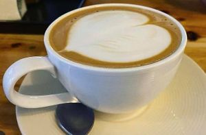 Latte at Tikky Cafe in Chiang Mai