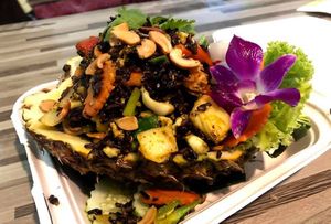 Pineapple Fried Rice at Tikky Cafe in Chiang Mai