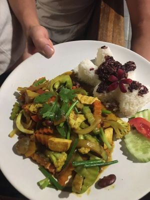 Yellow curry at Tikky Cafe in Chiang Mai