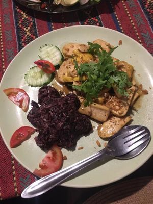 Tofu garlic at Tikky Cafe in Chiang Mai