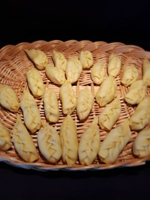 Vegan Stuffed Pasta Culurgiones at The Rolling Pin Cooking School in Padua