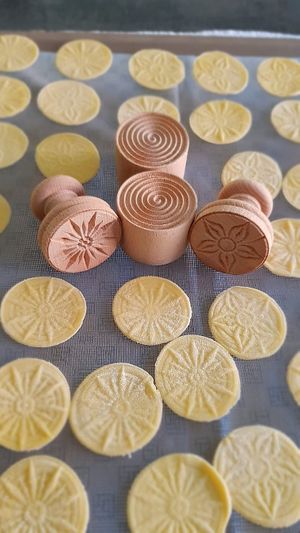 Corzetti at The Rolling Pin Cooking School in Padua