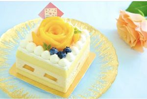 ロイヤルマンゴーショートケーキ　グルテンフリー  at The Vegan Marshmallooow in Tokyo