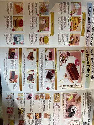 English menu  at The Vegan Marshmallooow in Tokyo