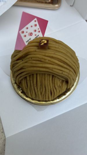 Chestnut cake  at The Vegan Marshmallooow in Tokyo