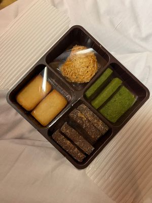 Top: Coconut Palmier
Left: Koji Salt Cookie (fav)
Right: Matcha Cookie
Bottom: Cocoa Almond Cookie at The Vegan Marshmallooow in Tokyo