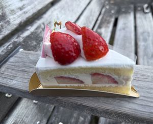 Strawberry holiday short cake   at The Vegan Marshmallooow in Tokyo