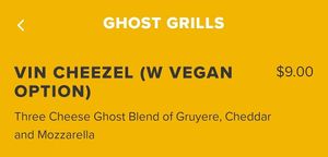 Vegan grilled cheese toasty at Ghosty Diner in Bendigo