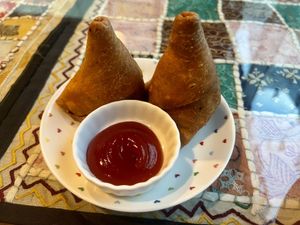 Samosas!!! My favorite thing I had here  at New Little India - BIFF in Busan