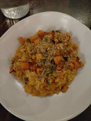 Butternut Squash risotto at Francesca's Italian Kitchen in Christchurch