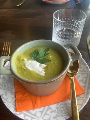 english pea soup at Ka Papa Cuisine in Sarasota