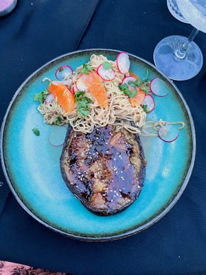 Plum Roasted Eggplant at Ka Papa Cuisine in Sarasota