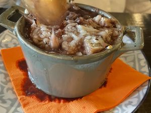 Onion soup at Ka Papa Cuisine in Sarasota