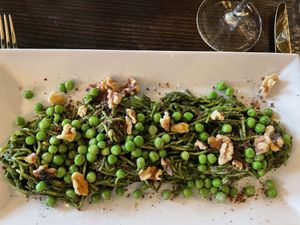 Pasta with peas at Ka Papa Cuisine in Sarasota