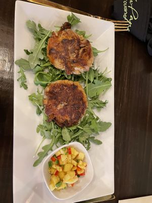 Crab cakes at Ka Papa Cuisine in Sarasota
